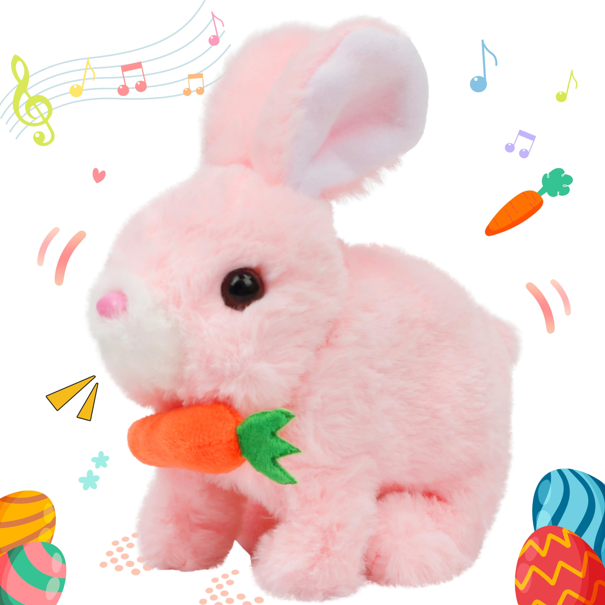 Amazon.com: Hopearl Hopping Rabbit with Carrot Interactive